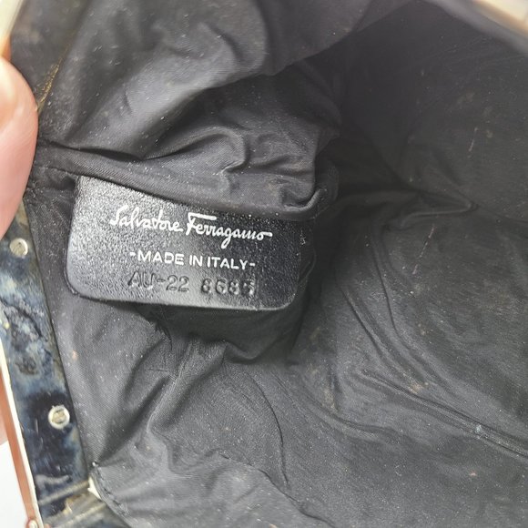 Salvatore Ferragamo White Leather Clutch (see pics) - Picture 6 of 11